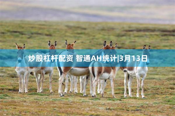 炒股杠杆配资 智通AH统计|3月13日