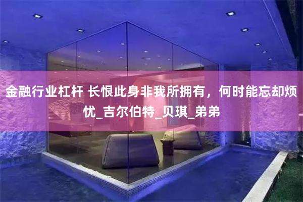 金融行业杠杆 长恨此身非我所拥有，何时能忘却烦忧_吉尔伯特_贝琪_弟弟